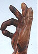 Yoga Position und Skulptur Inana Mudra